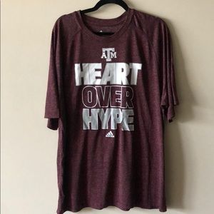 NWOT Texas A&M Adidas Crewneck T-Shirt
